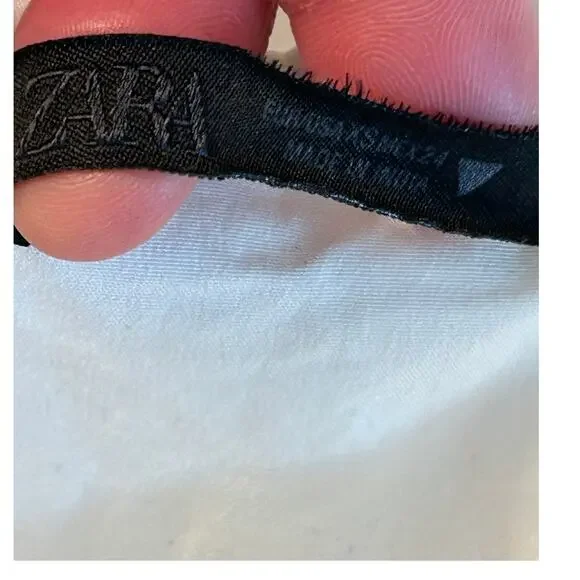 Zara Poplin Midi Dress With Ties Women's Size XS - NWTs Coquette - Picture 7 of 12